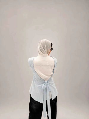 linen V vest